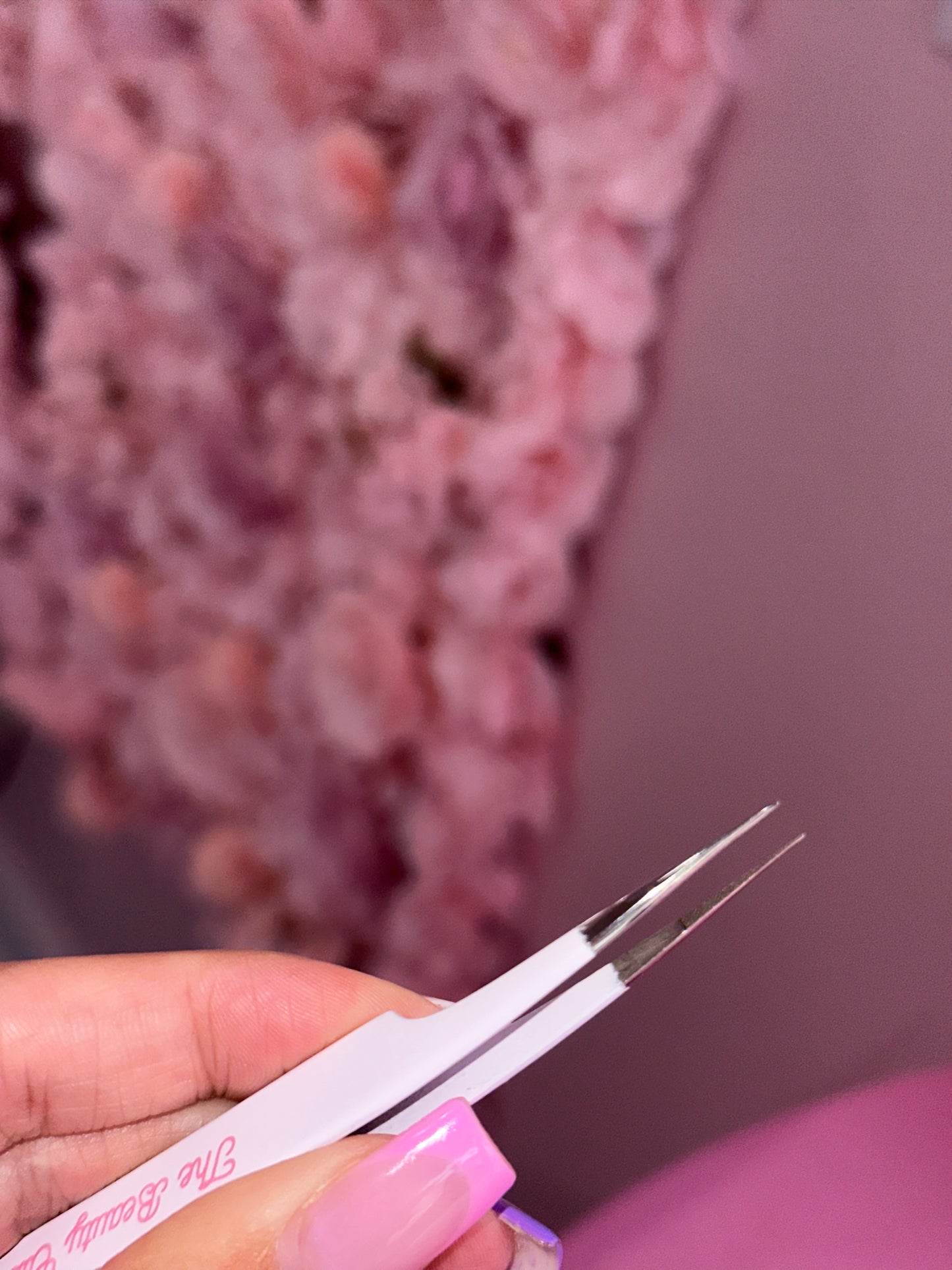 Straight Tweezer “Fiber Tip Collection” 🤍🎀