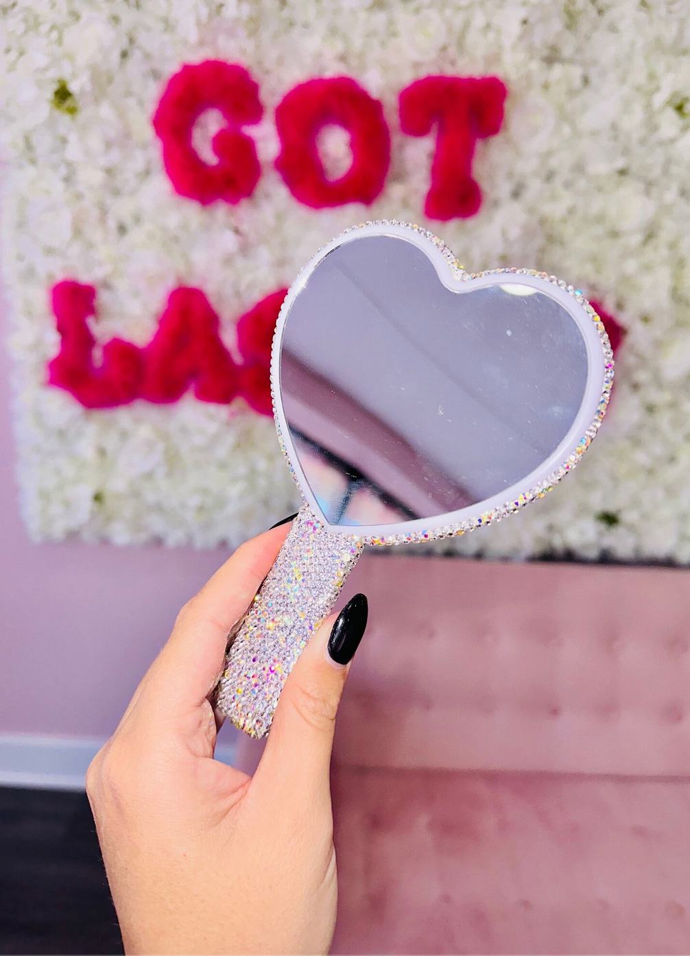 Hand Held Bling Mirror