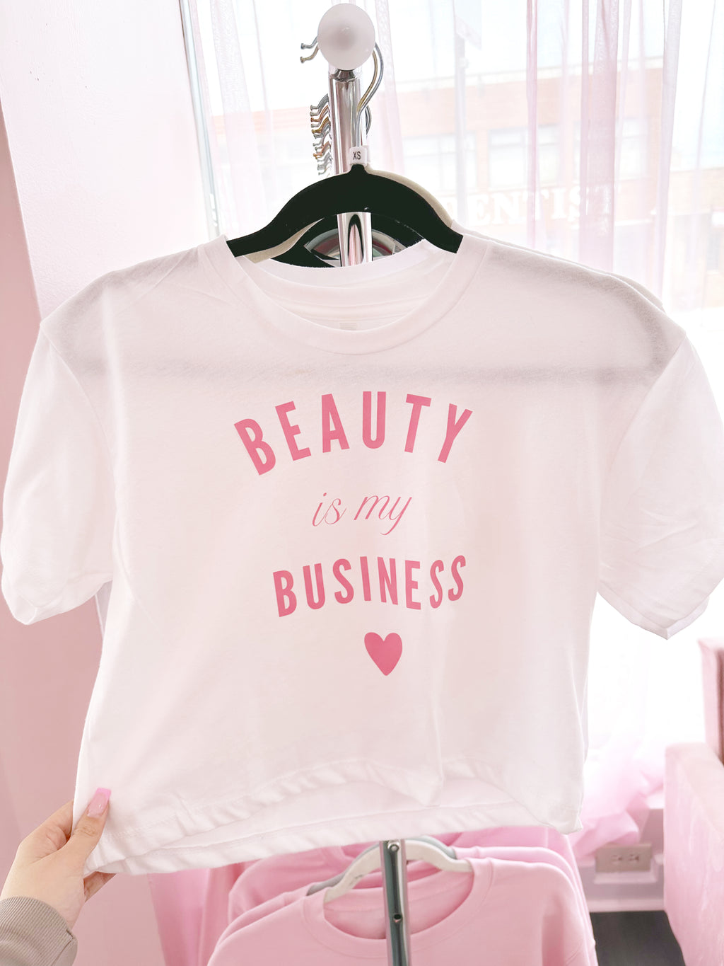Crop Top “Beauty is my Business” 💓