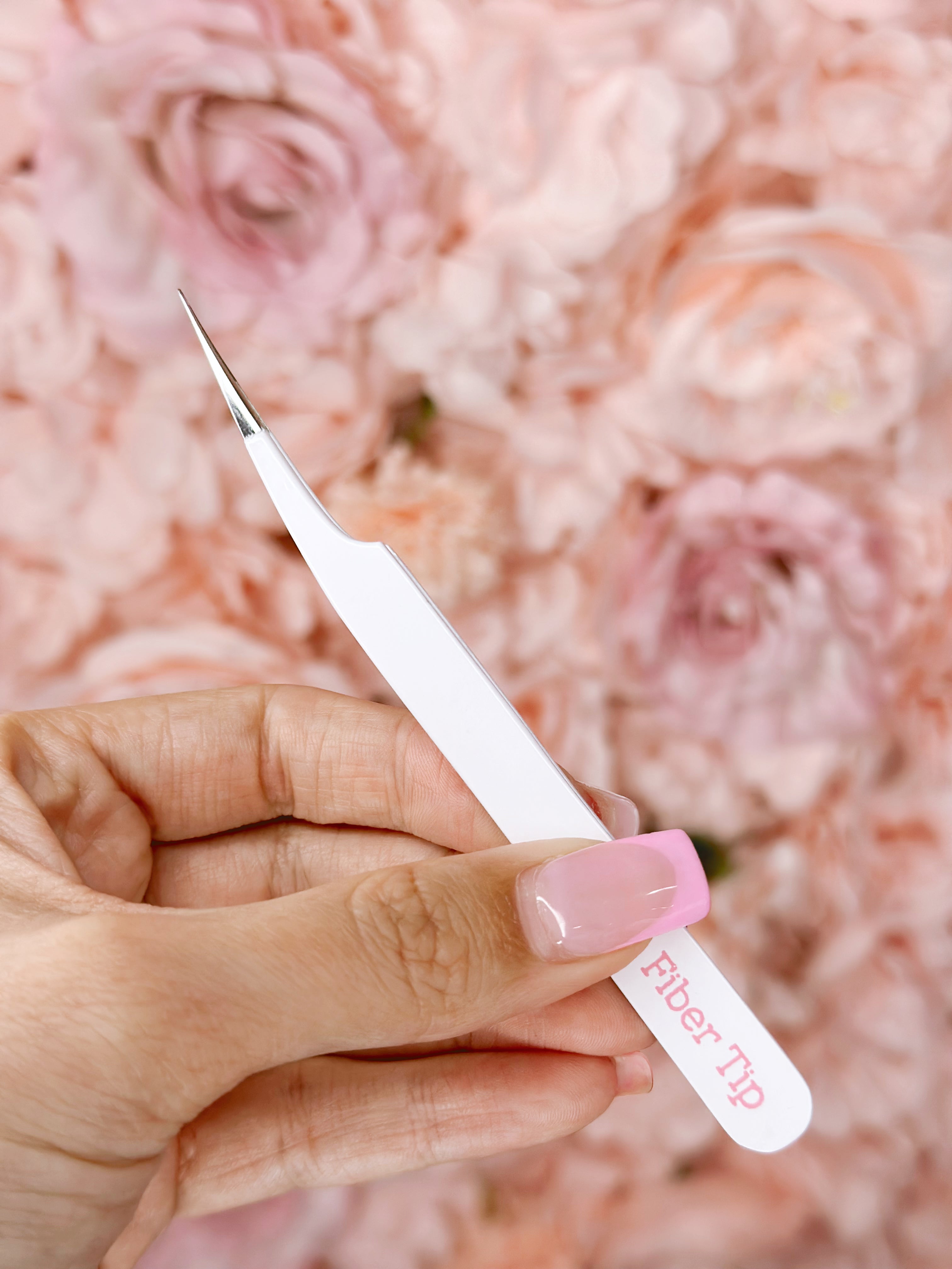 Straight Tweezer “Fiber Tip Collection” 🤍🎀