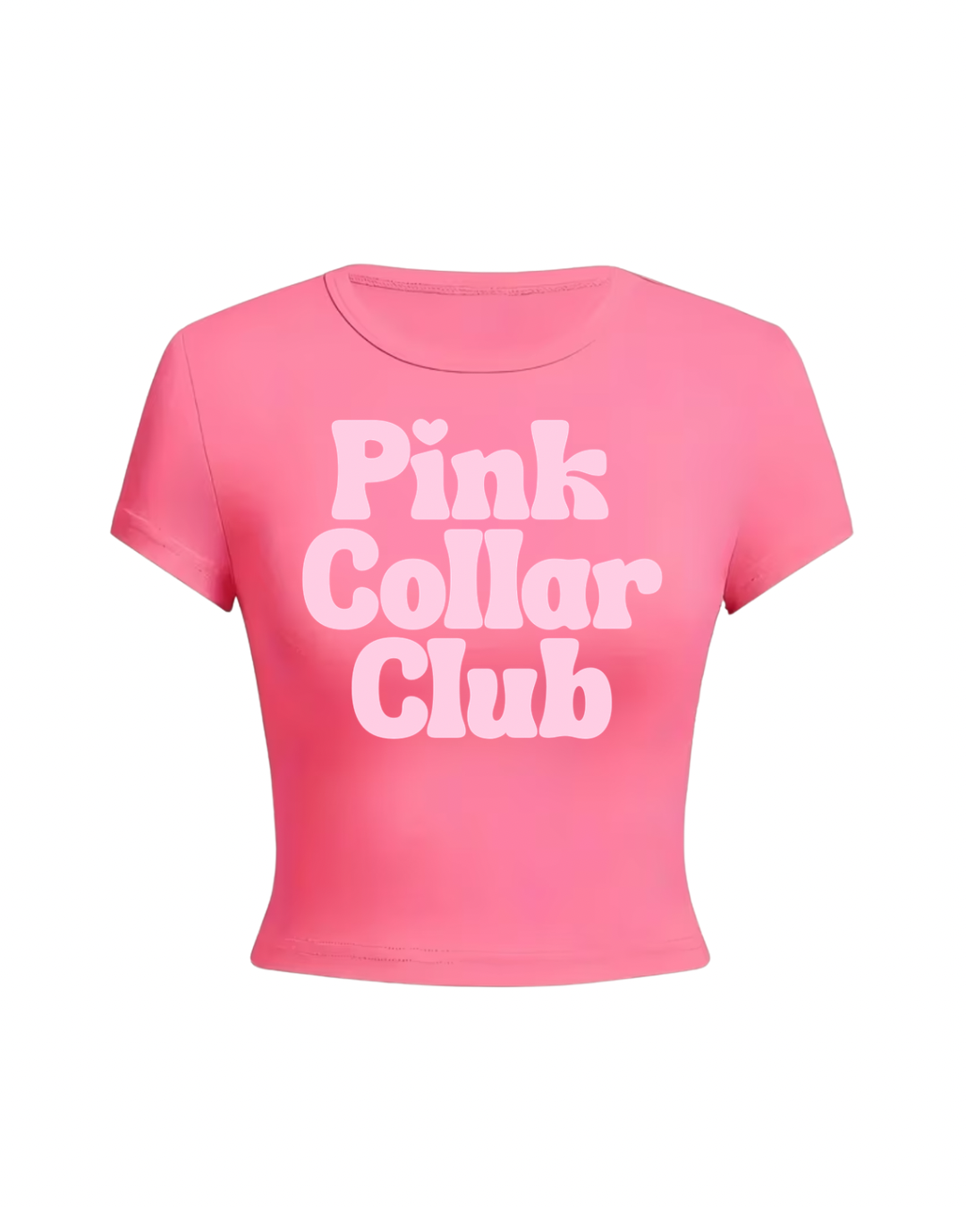 Pink Collar Baby Tee 👚