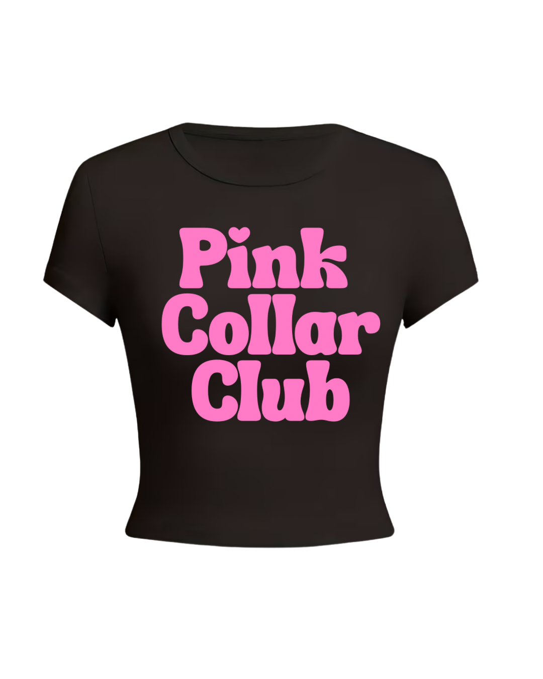 Pink Collar Baby Tee 👚