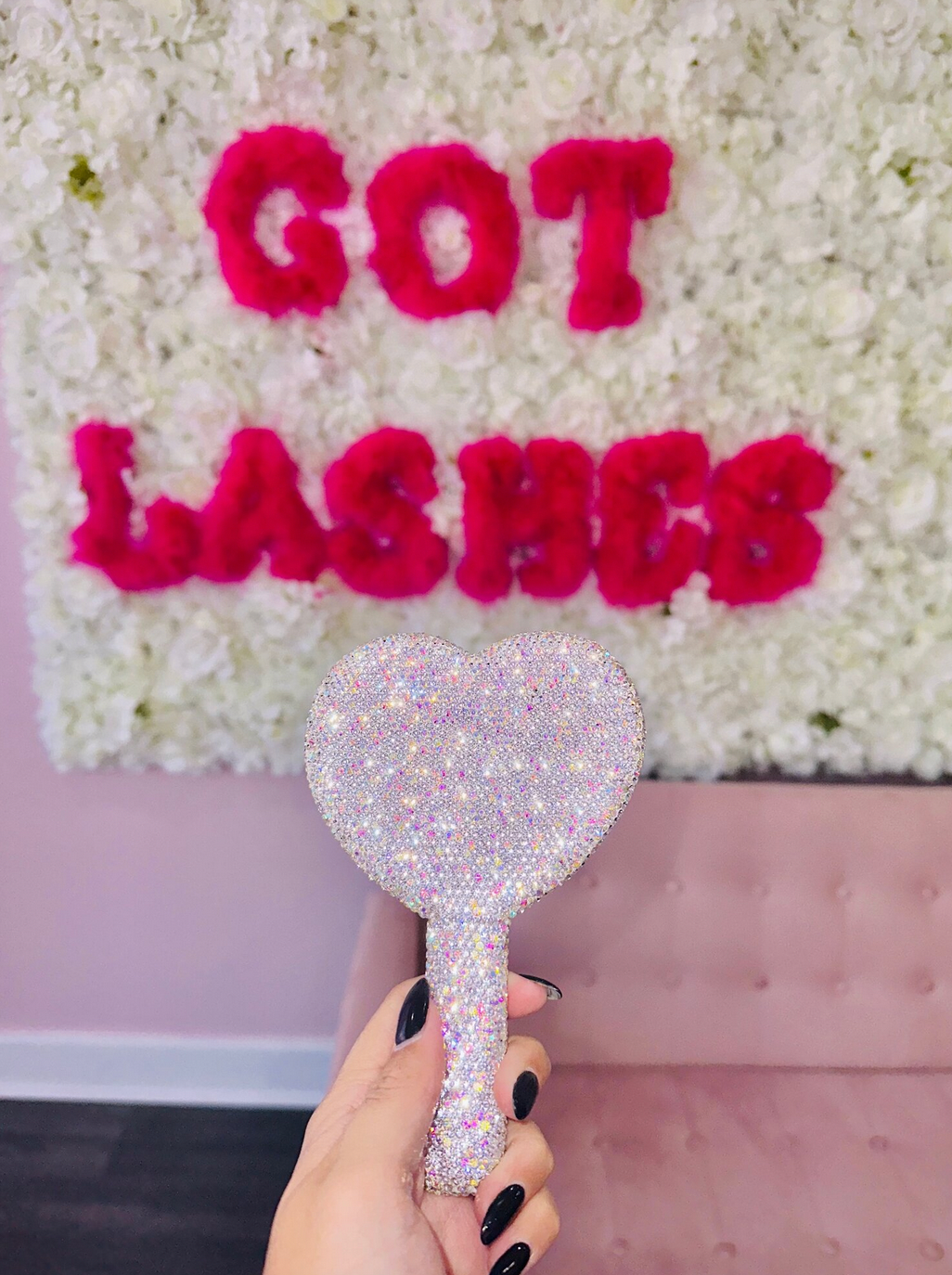 Hand Held Bling Mirror