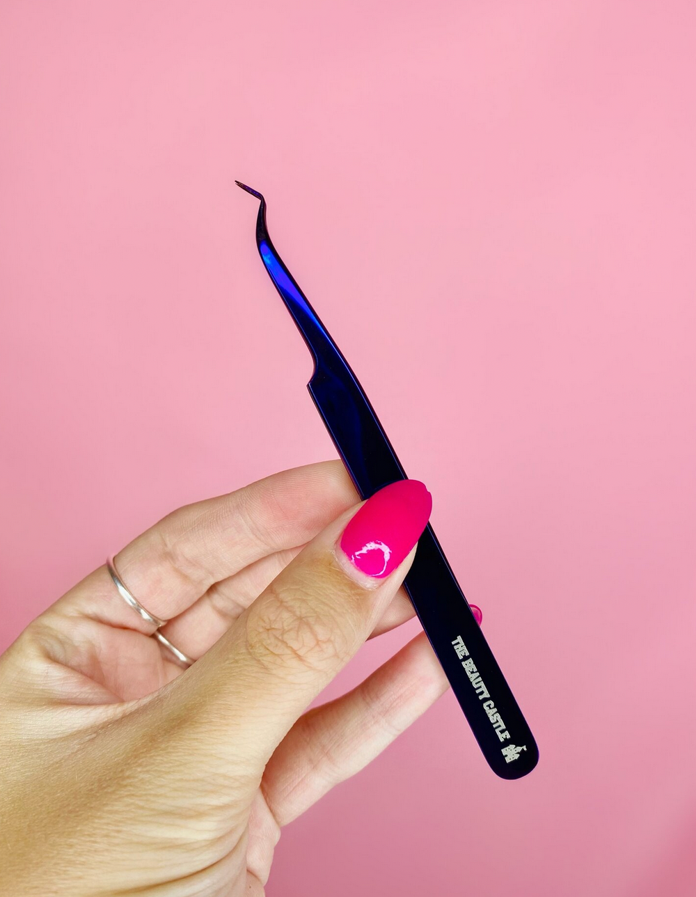 Purple Plasma Coated Tweezer