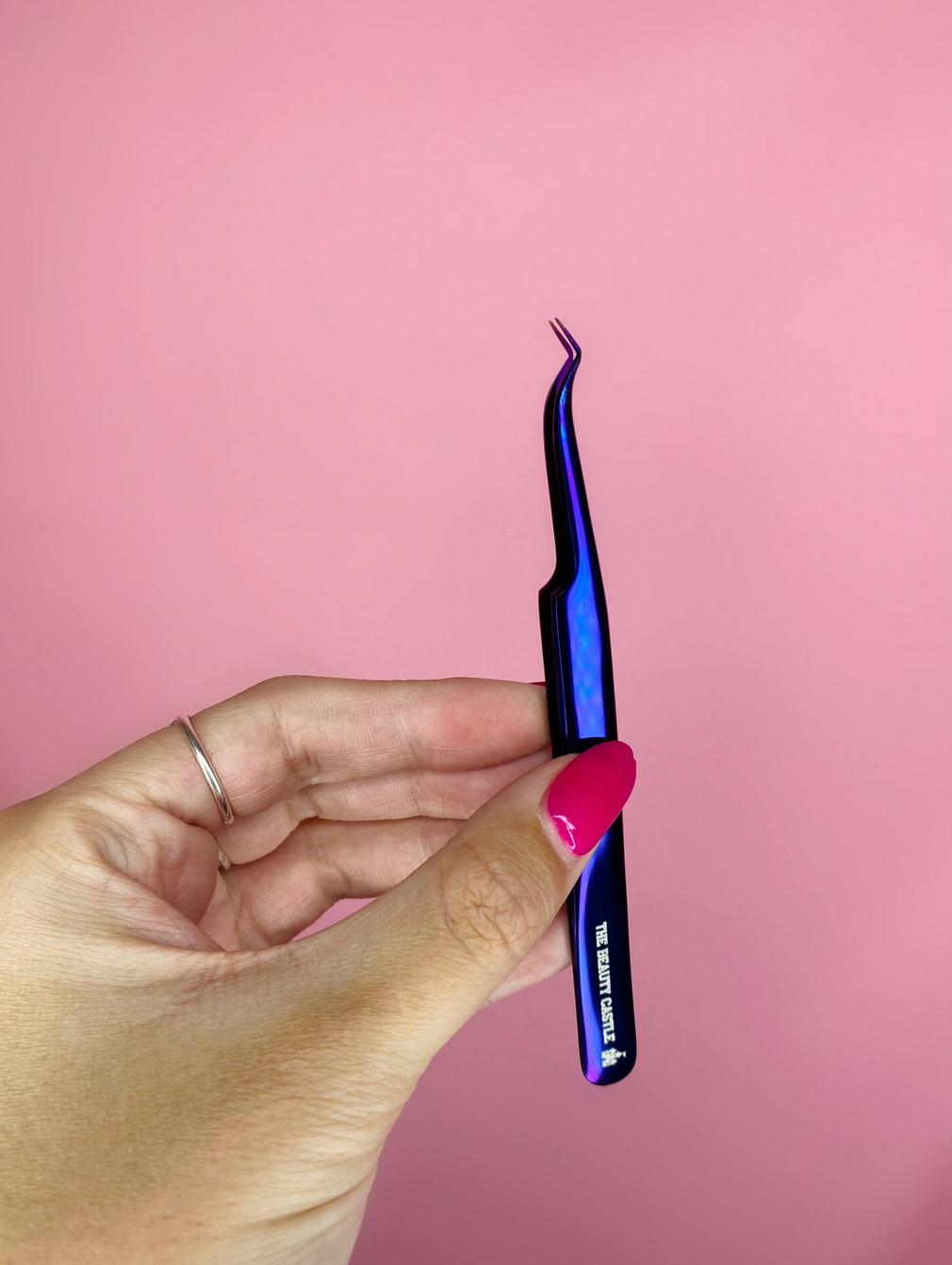 Purple Plasma Coated Tweezer