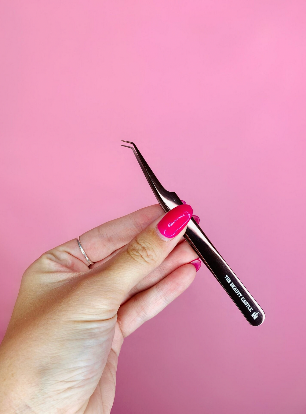 Rose Gold Plasma Coated Tweezers